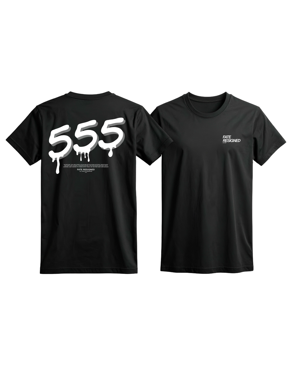 ‘555’ T-shirt | Black