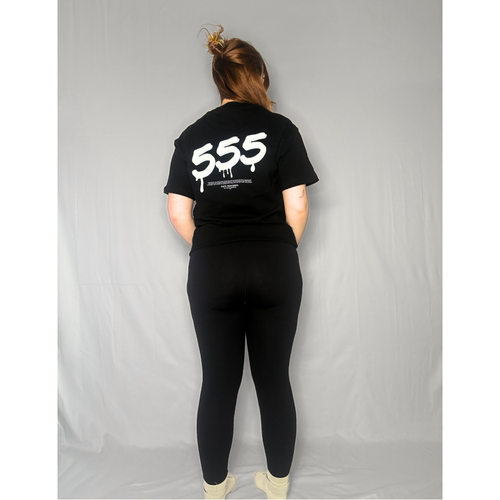 ‘555’ T-shirt | Black
