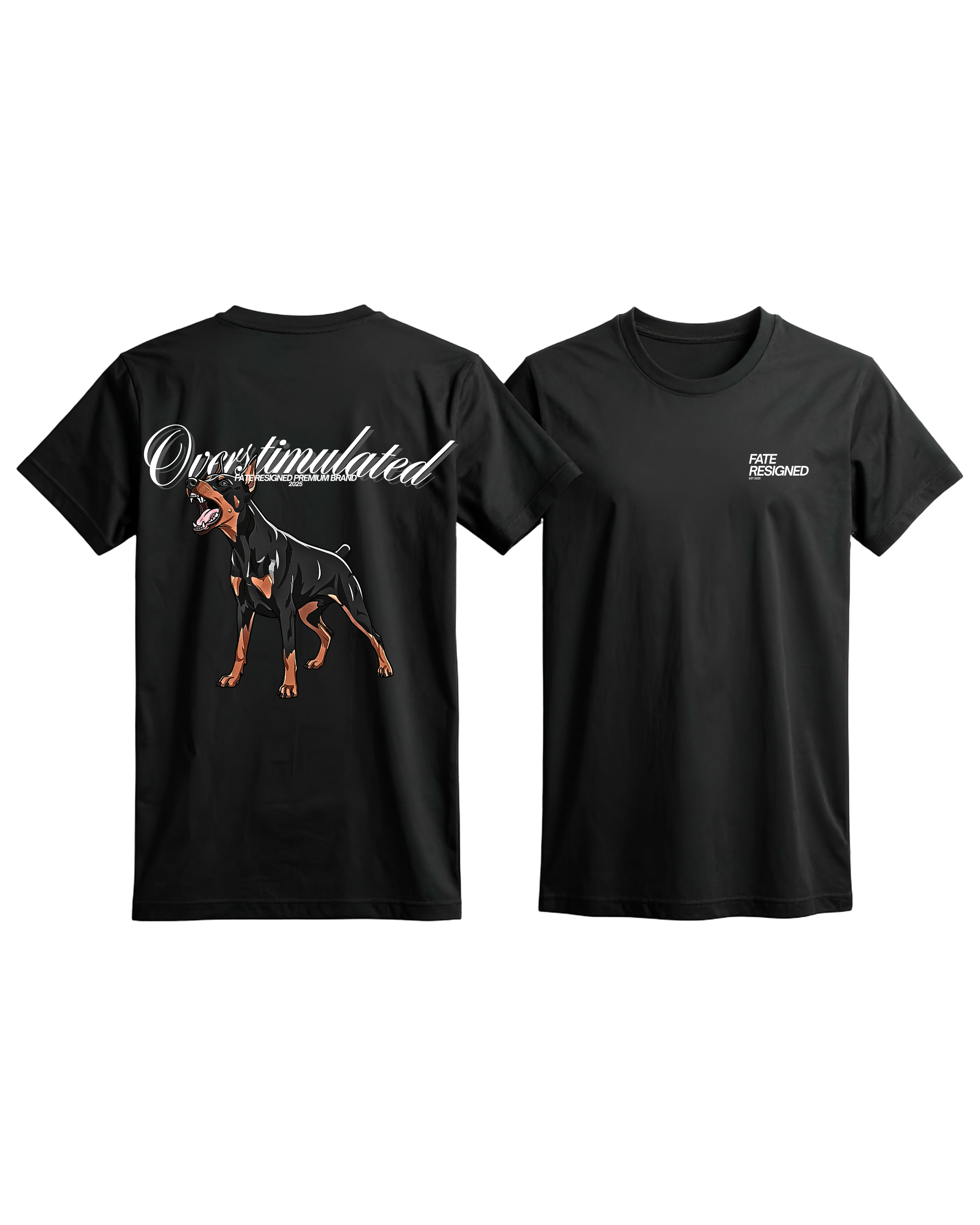 ‘Overstimulated’ T-shirt | Black