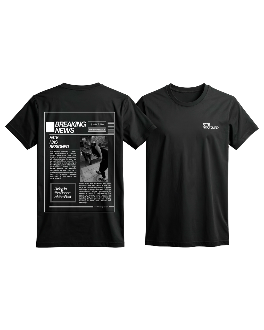 “BREAKING NEWS” Tshirt | Black