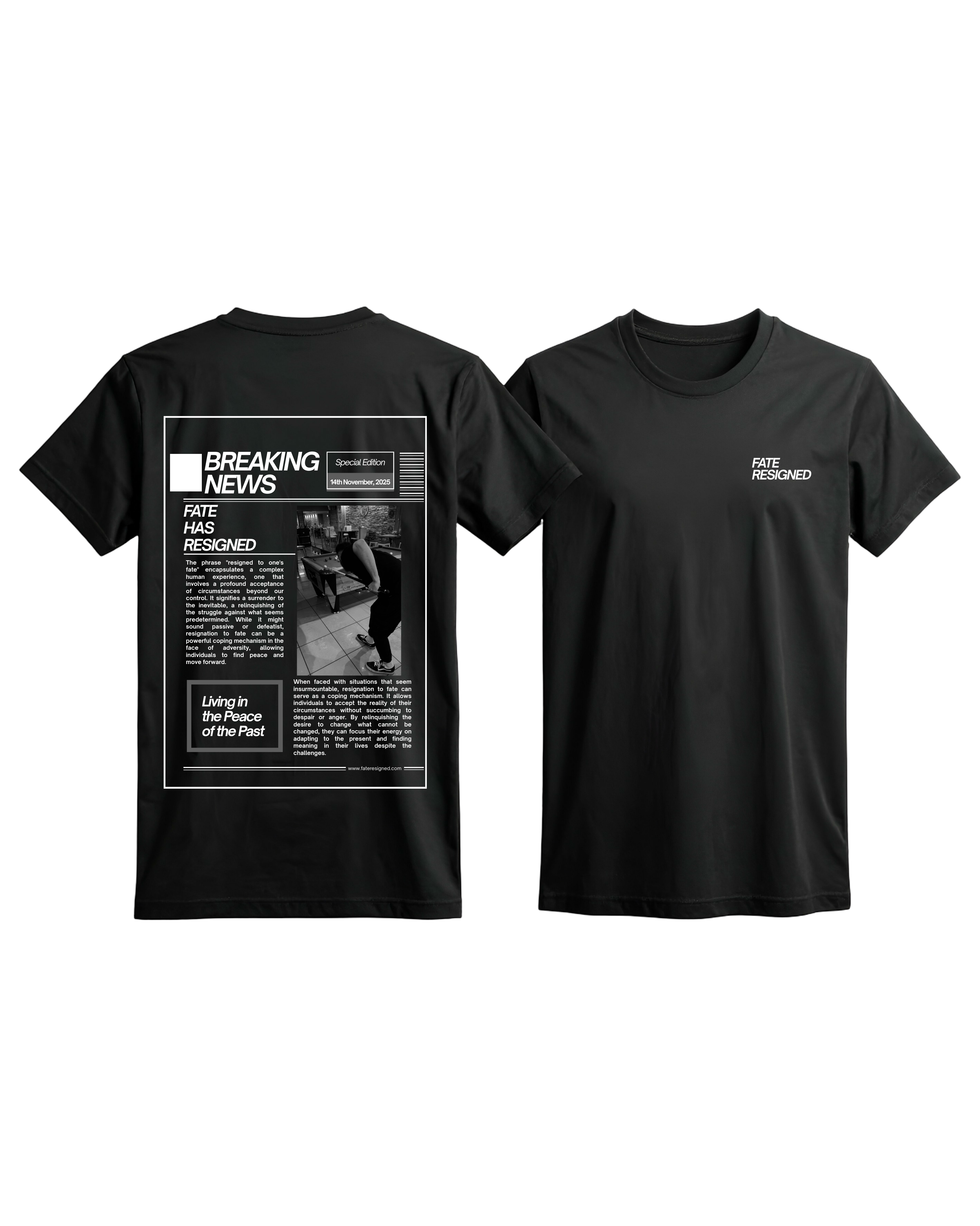 “BREAKING NEWS” Tshirt | Black
